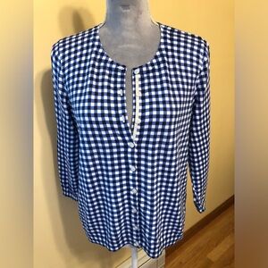 Talbots, LP cute, three-quarter sleeve cardigan.